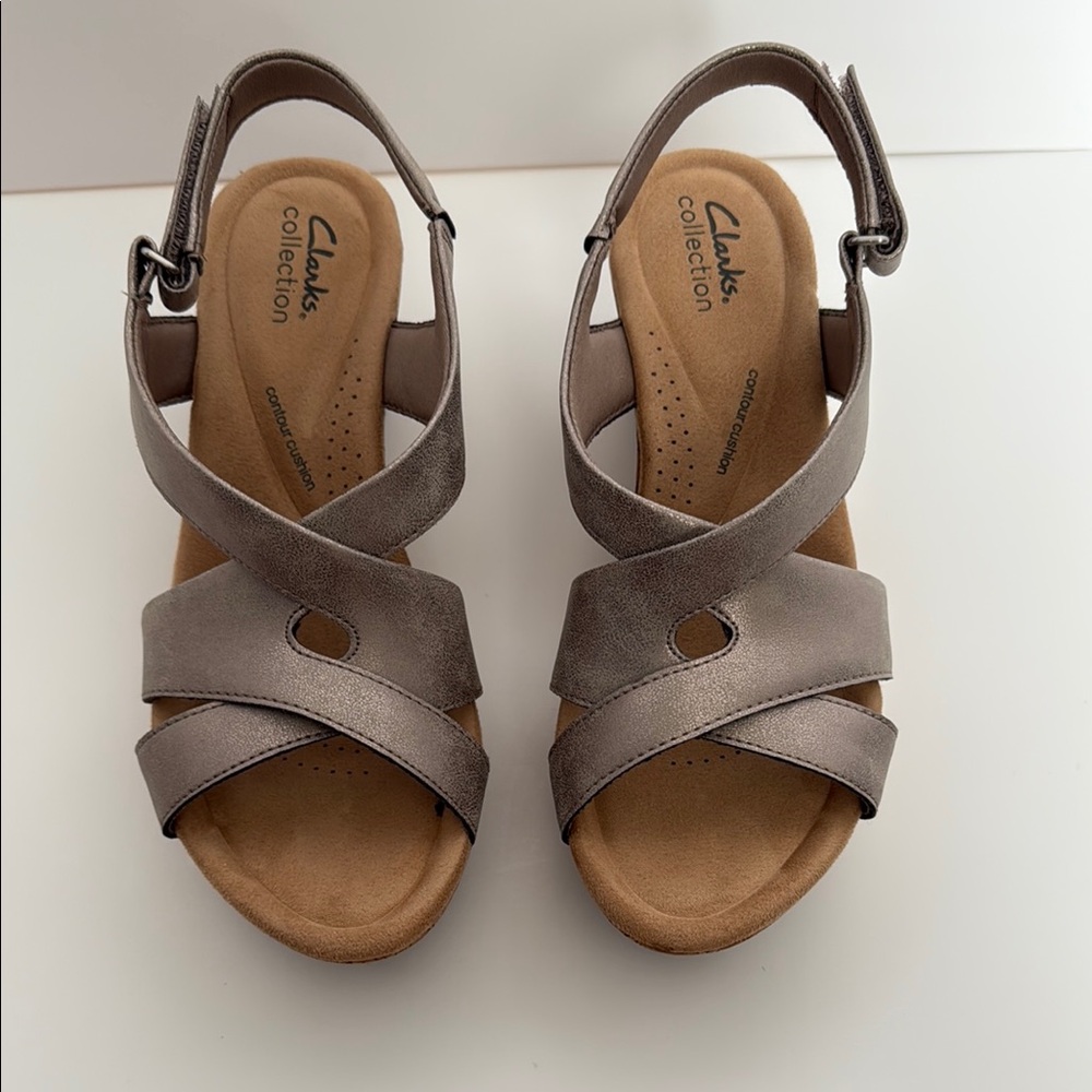 Clarks Women's Silver Sandals